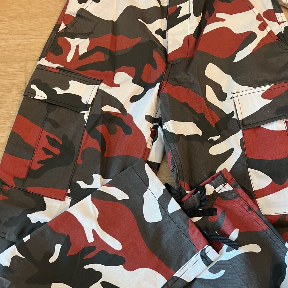 Red Rothco camp pants - Picture 2 of 3